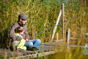 Fishing from the Grassy Dock